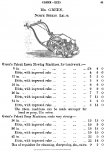 Thomas Green - Horticultural Society Of London - Catalogue Of Manufactured Articles - Exhibited 3rd - 4th June 1857 