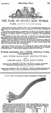 The Farmers Almanac 1843 - Extract advertisement of Richard Clyburn's 's  "Improved Shifting Spanner"  1843