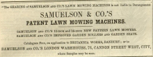 1863-07-18    Samuelson & Co. advertisement - New Models  18th July 1863
