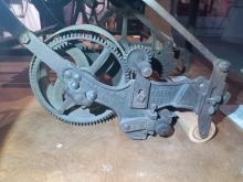 James Ferrabee & Co.  Phoenix Ironworks 12"  No.7508  -  Side Frame view - Stroud Museum - 15th February 2025