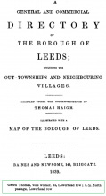 Thomas Green - 1839 Trade Directory For Leeds