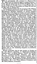1844-05-24  Sale of Freehold estates of Mr John Lewis of Brimscombe - 24th May 1844