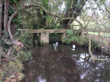 Bridge made from stone from Edward Sheppard's Mill 