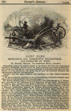 1845 - Farmers Almanac - Jabez Hare the Engraver