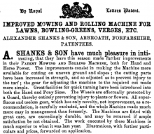 1858- The Gardeners Library Of Fruits - Shanks advertisement.