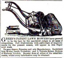 Greens advertisement.