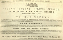 1860-02-18  Gardeners Chronicle - Greens advertisement