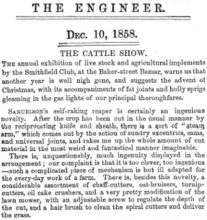 1858-12-10 The Engineer - Samuelson and Co.   Screw to adjust cut