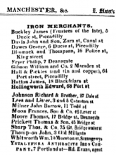 11846 - Slaters Directory - Lees and lister of Cateaton Street, Manchester