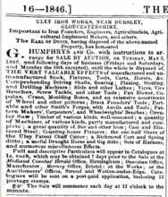 The Agricultural Gazette - Sale of The Earl Of Ducie's Ironworks
