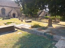 2026-08-08  Beard family graves at St. Swithan's Church, Leonard Stanley.