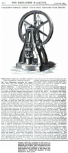 Mechanics Magazine - Ferrabee's Vertical Steam Engine