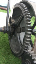 Budding's Patent No. 1623 - Showing roller gearing and pre-1843 rachet drive  - Ipswich Transport Museum - 1st September 2024