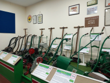 Budding's Patent No. 1623   The side display including the Budding's Mower - Ipswich Transport Museum - 1st September 2024